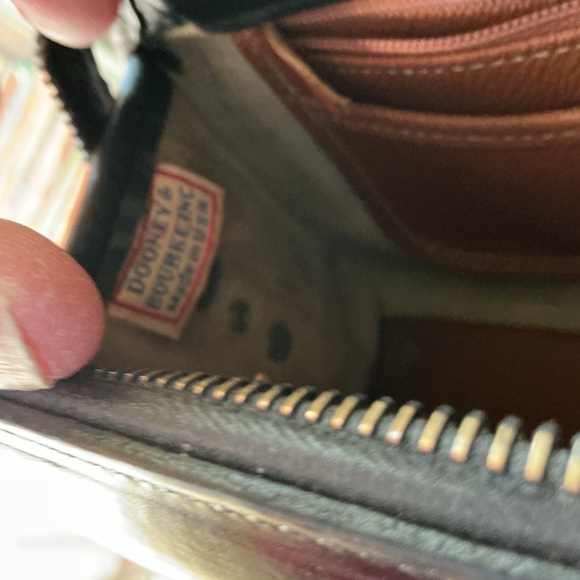 Dooney and Burke Black Leather Shoulder Bag - Picture 5 of 5